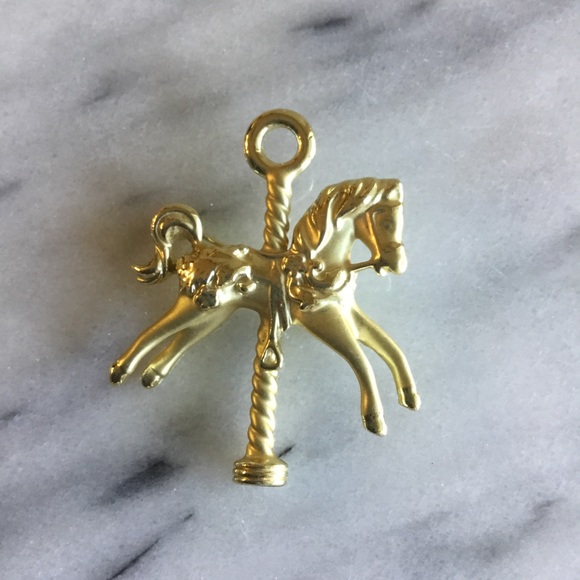 Vintage Carrousel Pony Brooch - Picture 1 of 2